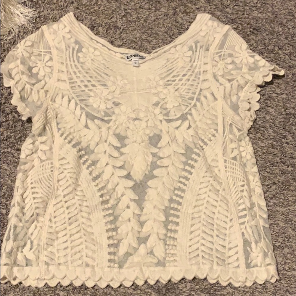 Express lace shirt